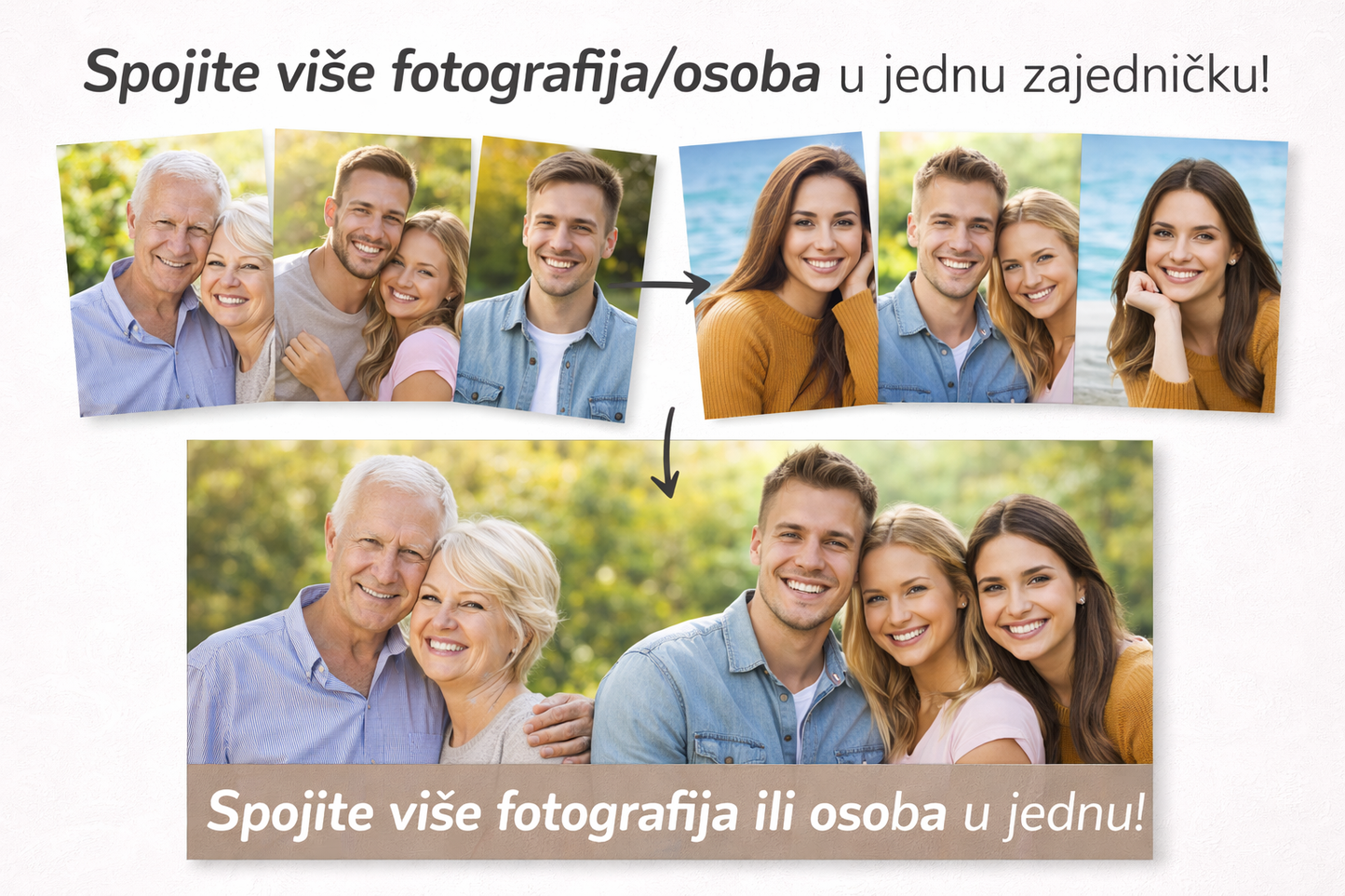 Spajanje više slika u jednu